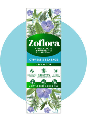 Zoflora Cypress & Sea Sage Packaging