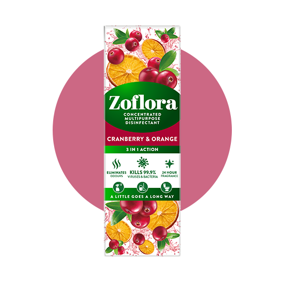 Zoflora Cranberry and Orange Packaging