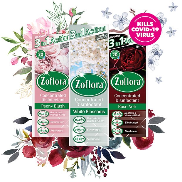 Zoflora Botanical Collection fragrant multipurpose concentrated disinfectant
