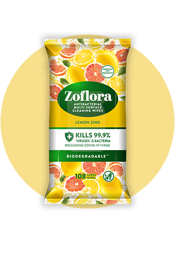 Lemon Zing Multi-Surface Cleaning Wipes Packaging