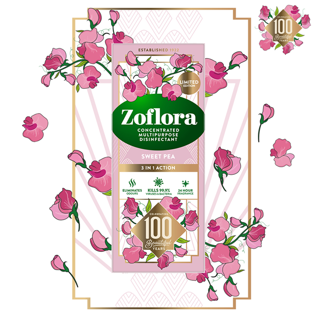 Zoflora Sweet Pea fragrant multipurpose concentrated disinfectant