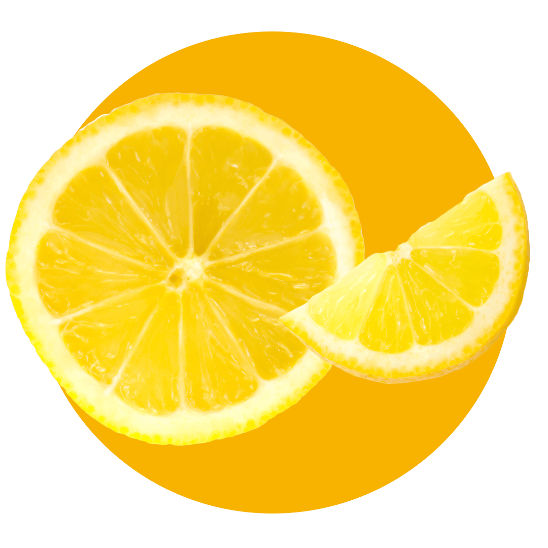 Halved and sliced lemon