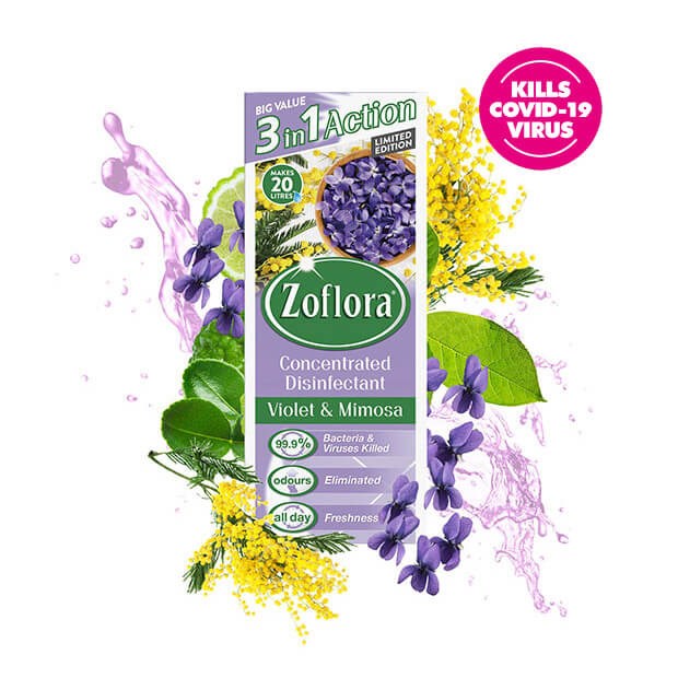 Zoflora Violet & Mimosa Fragrant Disinfectant