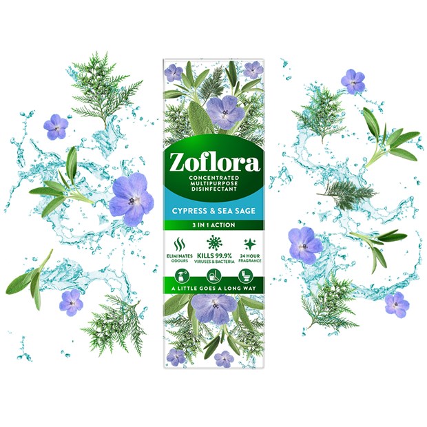 Zoflora Cypress & Sea Sage fragrant multipurpose concentrated disinfectant