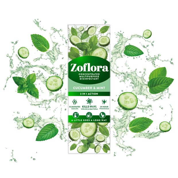 Zoflora Cucumber & Mint fragrant multipurpose concentrated disinfectant