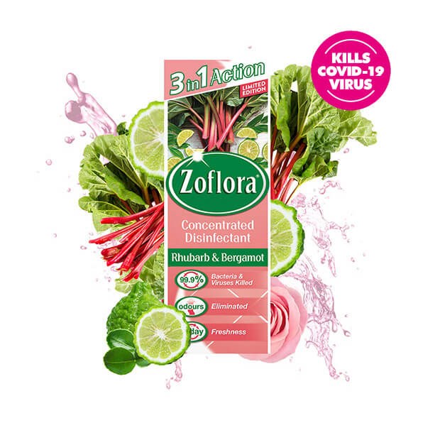 Zoflora Rhubarb and Bergamot fragrant multipurpose concentrated disinfectant