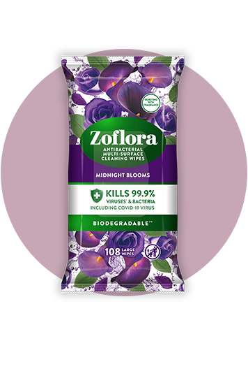Zoflora Midnight Blooms Multi-Surface Cleaning Wipes 