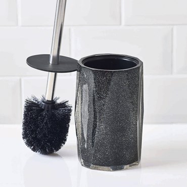 Black toilet brush