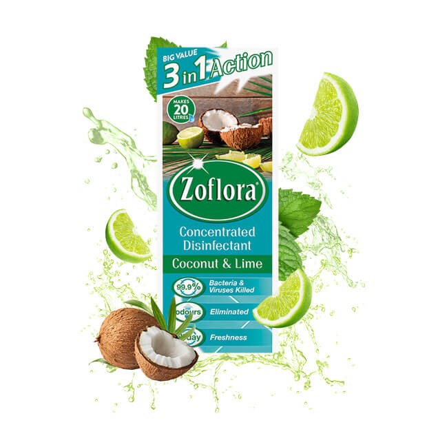 Zoflora Coconut and Lime fragrant multipurpose concentrated disinfectant