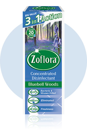 Zoflora Bluebell Woods Packaging