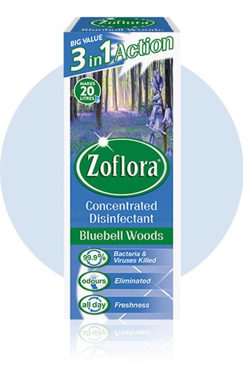 Zoflora Bluebell Woods Packaging