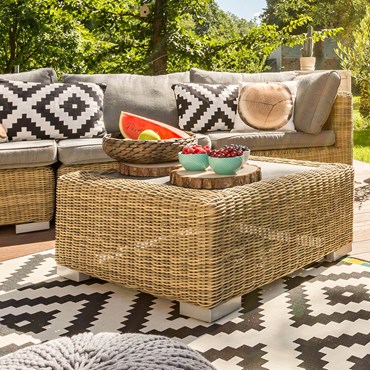 Wicker patio furniture