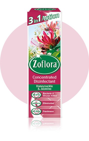 Zoflora Honeysuckle and Jasmine Packaging