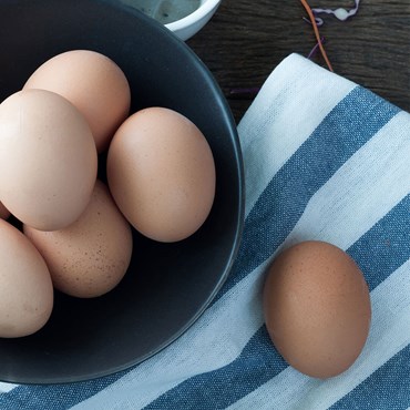 Eggs in a bowl