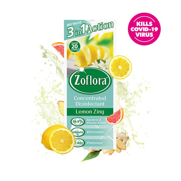 Zoflora Lemon Zing Fragrant Multipurpose Disinfectant
