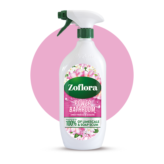 Sweet Freesia & Jasmine Power Bathroom Cleaner Packaging