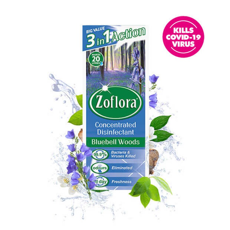 Zoflora Bluebell Woods fragrant multipurpose concentrated disinfectant